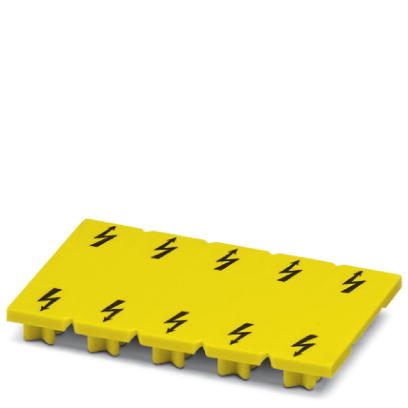 Phoenix Contact Warning Label; WS UT 4; for UT Terminal Blocks; 10-Section; 6.2mm Width; Yellow